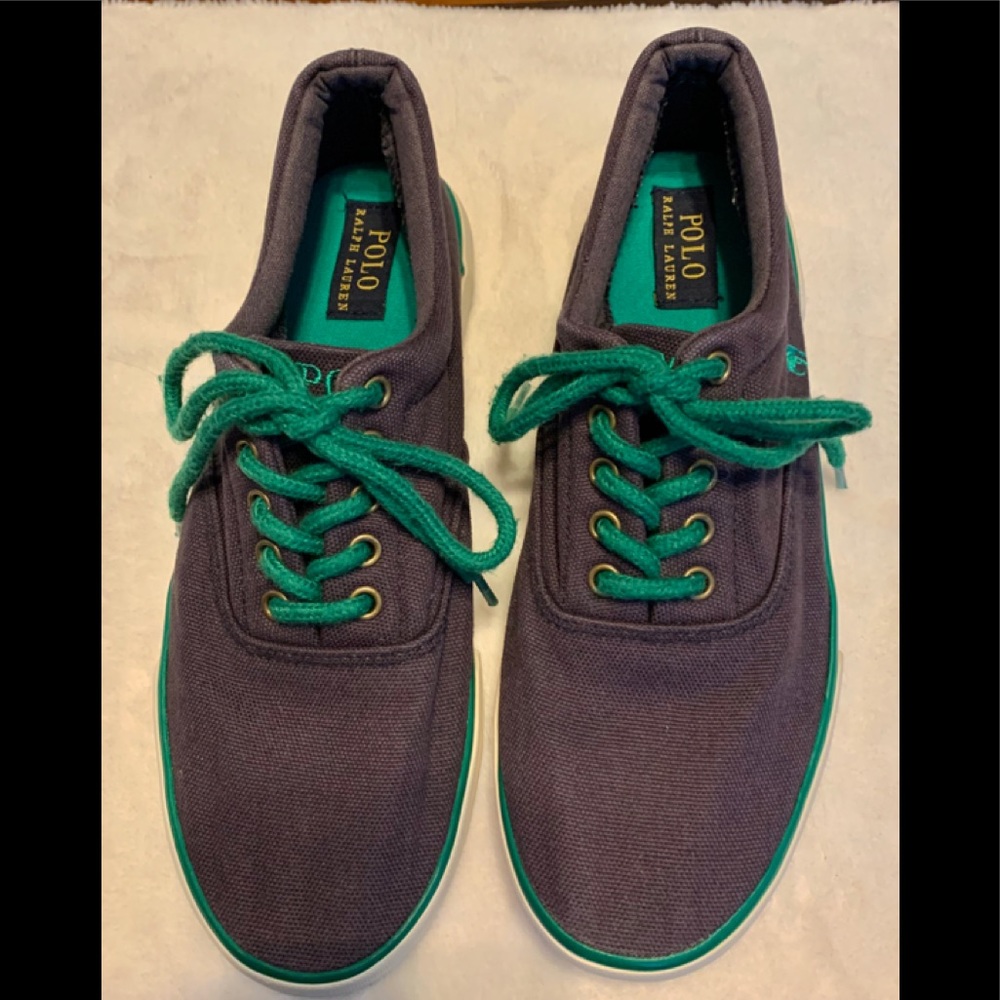 Polo Ralph Lauren Canvas Sneakers Size 6 Excellent